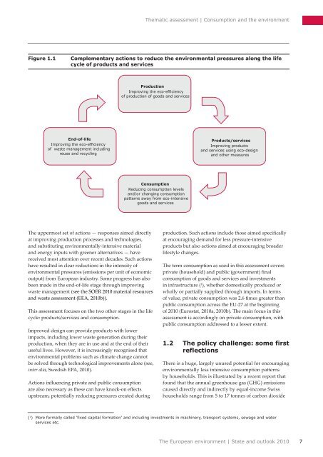 Consumption and the environment (SOER2010) - European ...