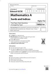 Surds and Indices - Bland