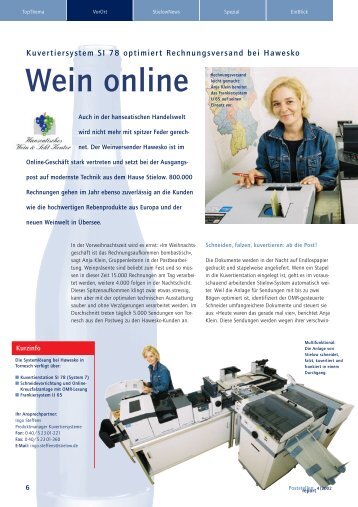 Wein online - Neopost