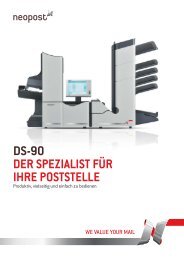 DS-90 DER SPEZIALIST FÃƒÂœR IHRE POSTSTELLE  - Neopost