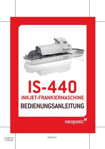 Bedienungsanleitung PDF Neopost IS 440