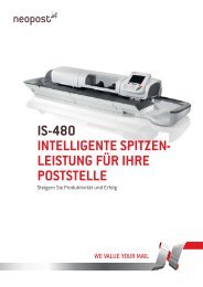 is-480 intelligente spitzen- leistung für ihre poststelle - Neopost