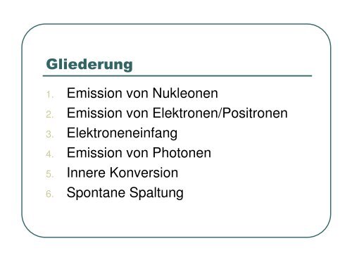 Radioaktive Zerfallsprozesse - Metzsch, Daniel