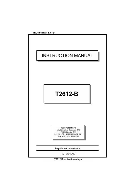 T2612-B - Dynamic Electronics, Inc.