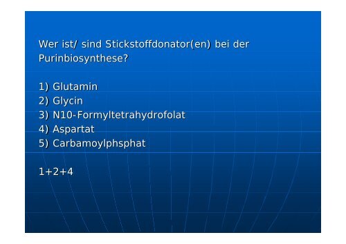 PURINSYNTHESE!! - Biochemie-trainings-camp.de