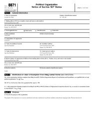 IRS 8871 form for Citizens for Truth - Kansas Meadowlark