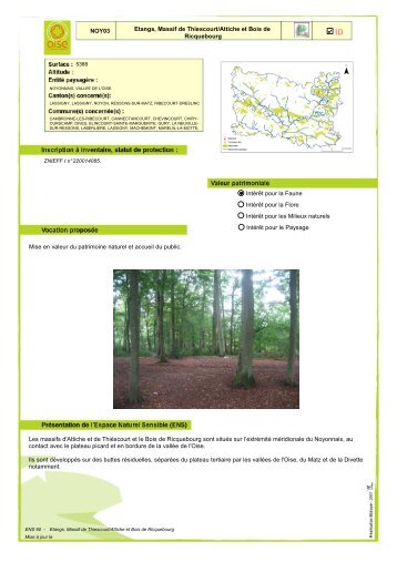 Étangs, Massif de Thiescourt/Attiche et Bois de Ricquebourg