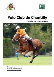 Polo Club de Chantilly - RB Presse