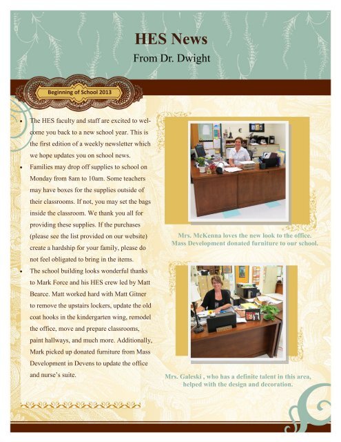 Principal S News Hildreth Elementary School