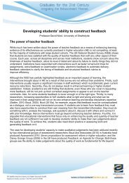 Developing students' ability to construct feedback - the ...