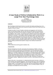 Online collaborative work large first year psychology class.pdf - Reap