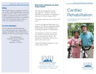 Cardiac Rehabilitation - Brattleboro Memorial Hospital