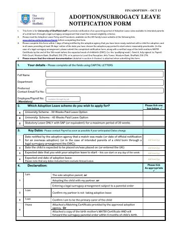 Medical condition notification form sa