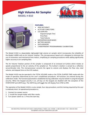 Biotest Hycon Rcs High Flow Air Sampler Manual