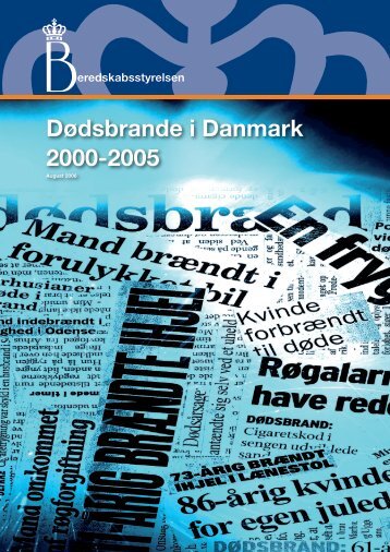 DÃ¸dsbrande i Danmark 2000-2005 - Beredskabsstyrelsen