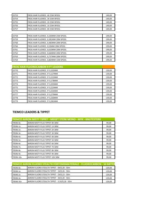 GUIDELINE COMBOS GUIDELINE FLYRODS