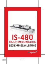 Bedienungsanleitung PDF Neopost IS 480