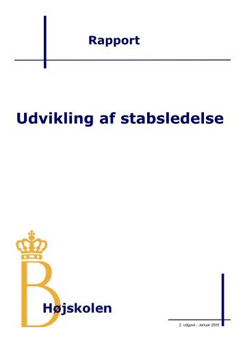 Udvikling af stabsledelse.pdf - Beredskabsstyrelsen