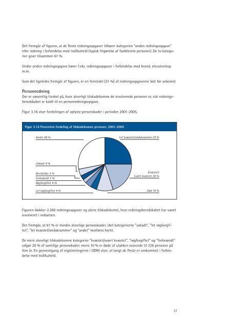 Redningsberedskabets Statistiske Beretning for 2005