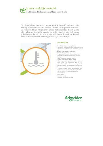 Sıcaklık kontrolü - Schneider Electric