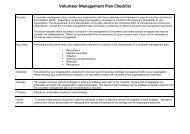 Volunteer Management Plan Checklist - ClubsOnline