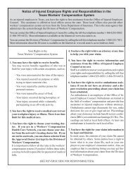 Notice of Injured Employee Rights and Responsibilities in the Texas ...