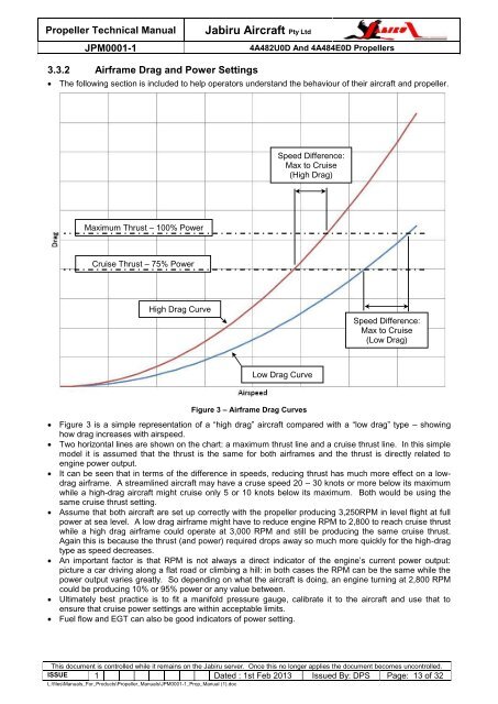 Propeller Technical Manual - Jabiru