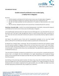 press release - CordLife