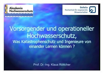 10 Jahre Akademie - Akademie Hochwasser