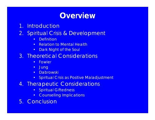 Spiritual Development - Kazimierz Dabrowski's Theory of Positive ...