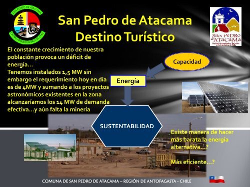 San Pedro de Atacama Destino TurÃ­stico SUSTENTABILIDAD ...