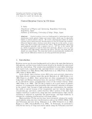 Central Rotation Curves by CO Lines - Institute of Astronomy