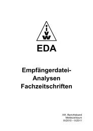 EmpfÃ¤ngerdatei- Analysen Fachzeitschriften - WEKA Fachmedien ...