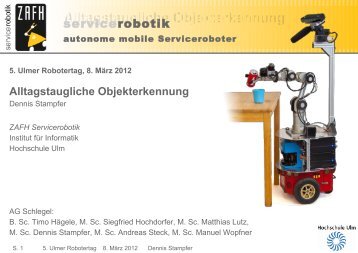 Vortrag Objekterkennung / Herr Stampfer - ZAFH Servicerobotik