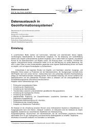 Datenaustausch in Geoinformationssystemen - GIS-Management