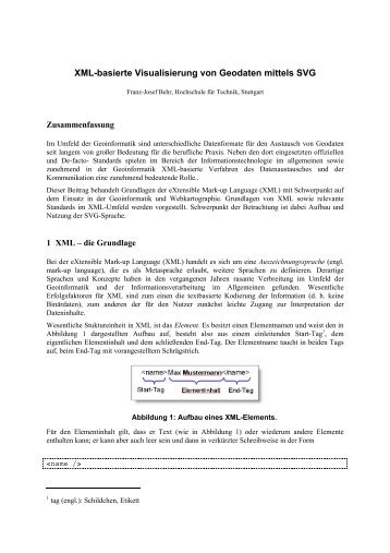 XML-basierte Visualisierung von Geodaten ... - GIS-Management