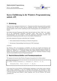 Kurze EinfÃ¼hrung in die Windows ... - GIS-Management