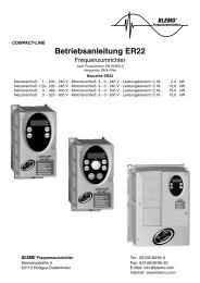 Betriebsanleitung ER22 - Blemo