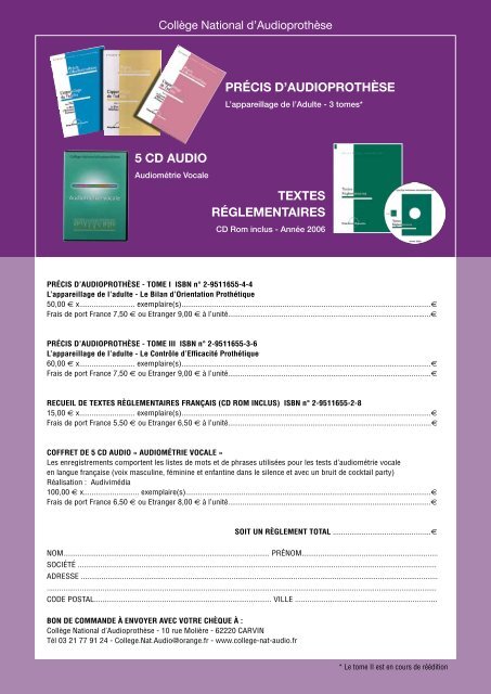 TÃ©lÃ©charger le PDF complet NÂ°5 AnnÃ©e 2009 - CollÃ¨ge National d ...