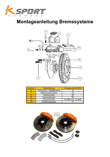 Einbauanleitung - K-Sport Germany