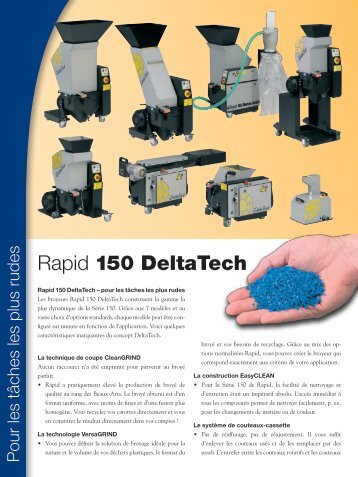 Rapid 150 DeltaTech - Rapid Granulator