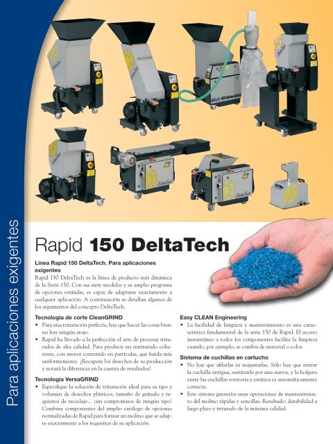 Rapid 150 DeltaTech - Rapid Granulator