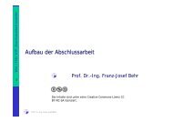 Aufbau der Abschlussarbeit - GIS-Management