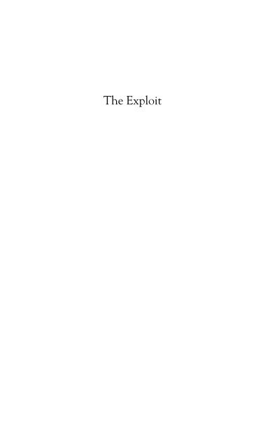 The Exploit: A Theory of Networks - asounder