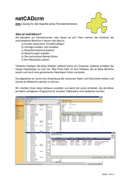 netCADcrm - netCADservice GmbH