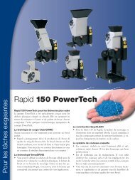 Rapid 150 PowerTech - Rapid Granulator