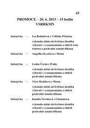 43 PROMOCE â 20. 6. 2013 â 15 hodin VSRRKMN