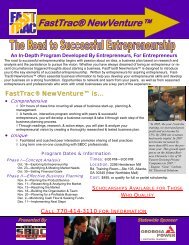 FASTTRAC New Venture Flyer.pub - Georgia Small Business ...