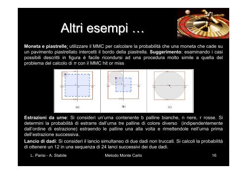 Metodo Monte Carlo - Arturo Stabile