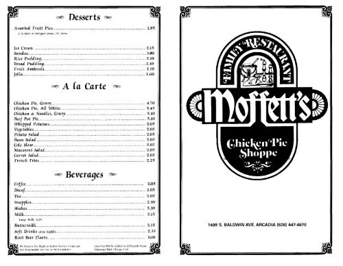 Printable Menu - San Gabriel Valley Menus